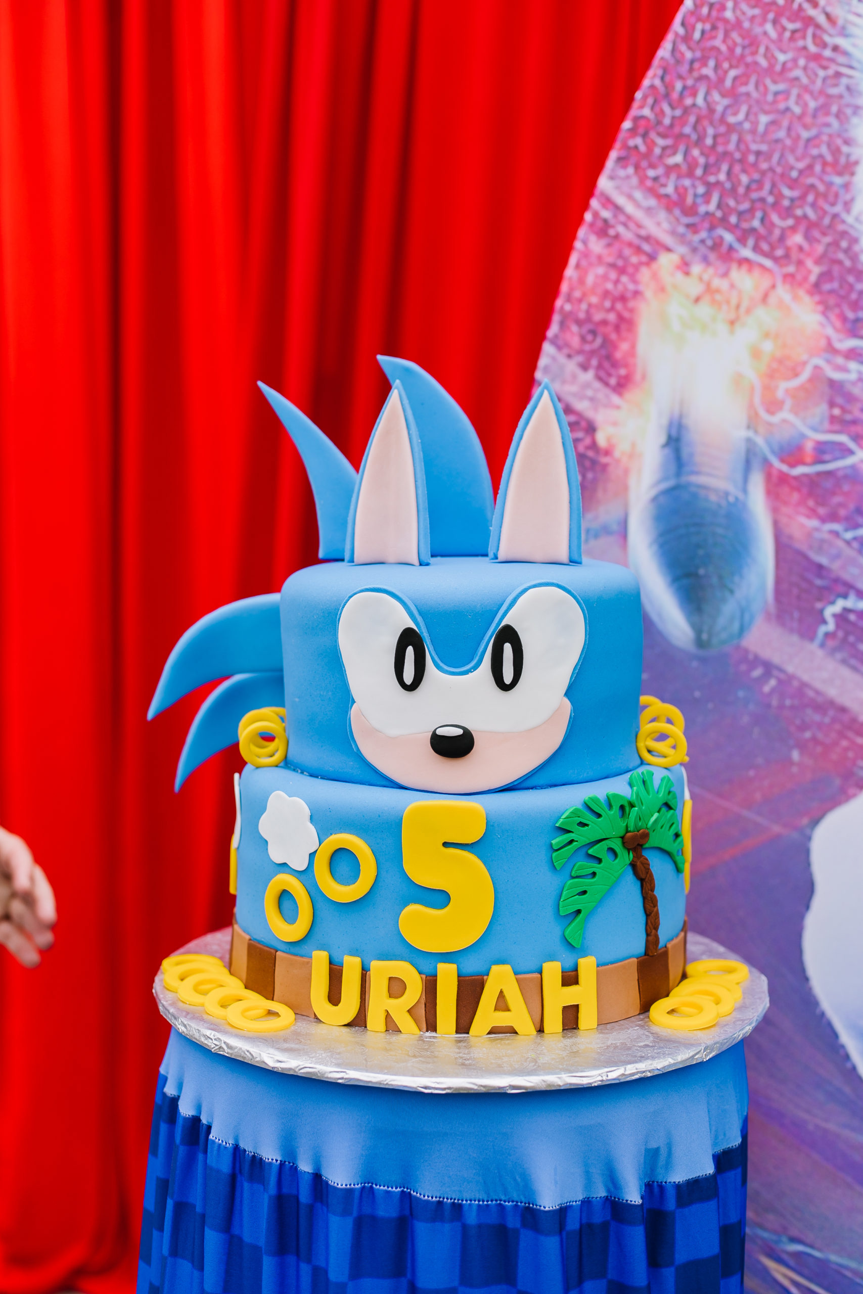 sonic the hedgehog themed birthday cake