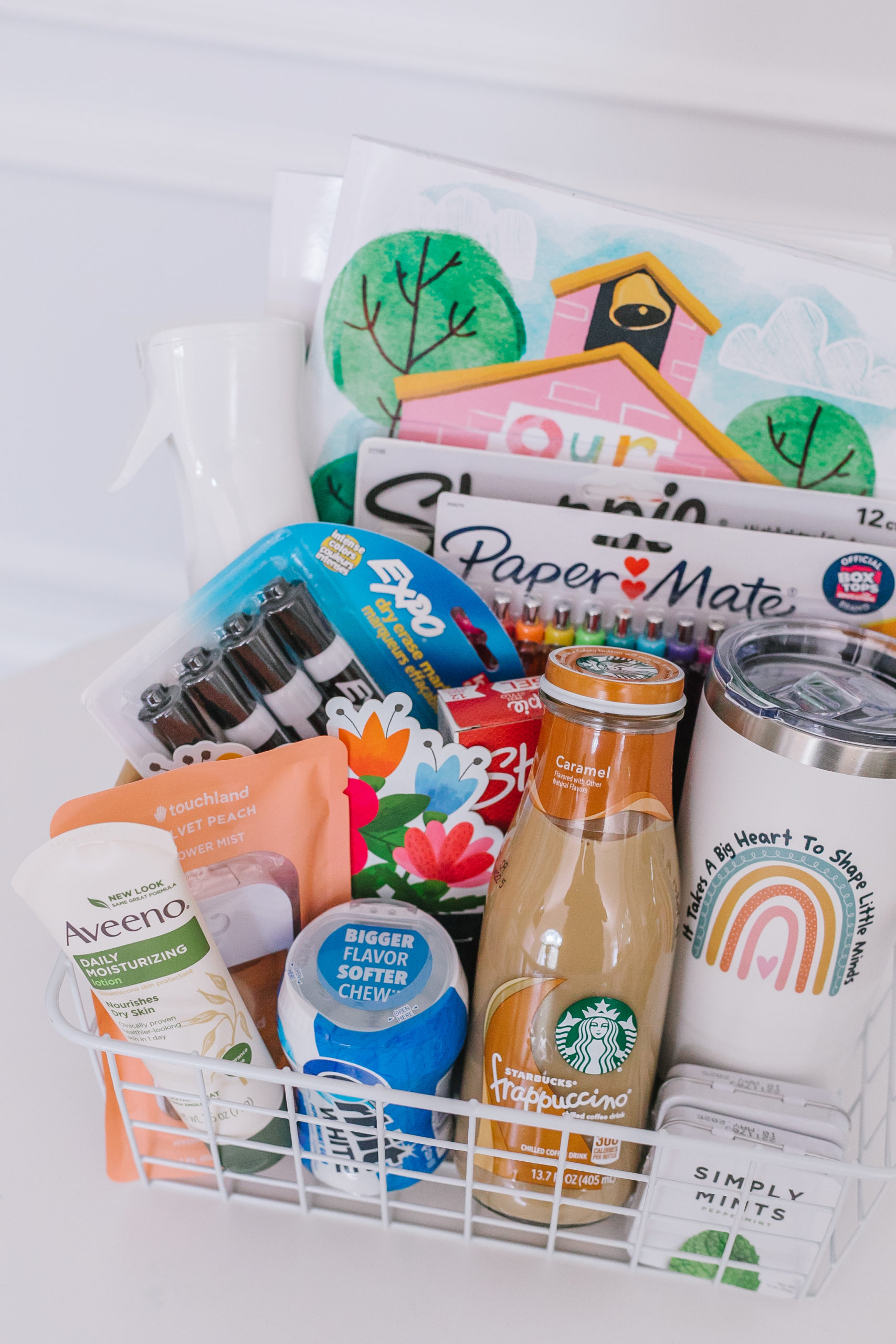 Iced Coffee Lover Teacher Gift Basket, Gift Ideas For Teachers